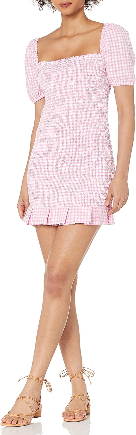 GUESS Женское короткое платье Aida с рукавами 3/4 и сборками, Pink & White Vichy
GUESS Женское короткое платье Aida с рукавами 3/4 и сборками, Pink & White Vichy