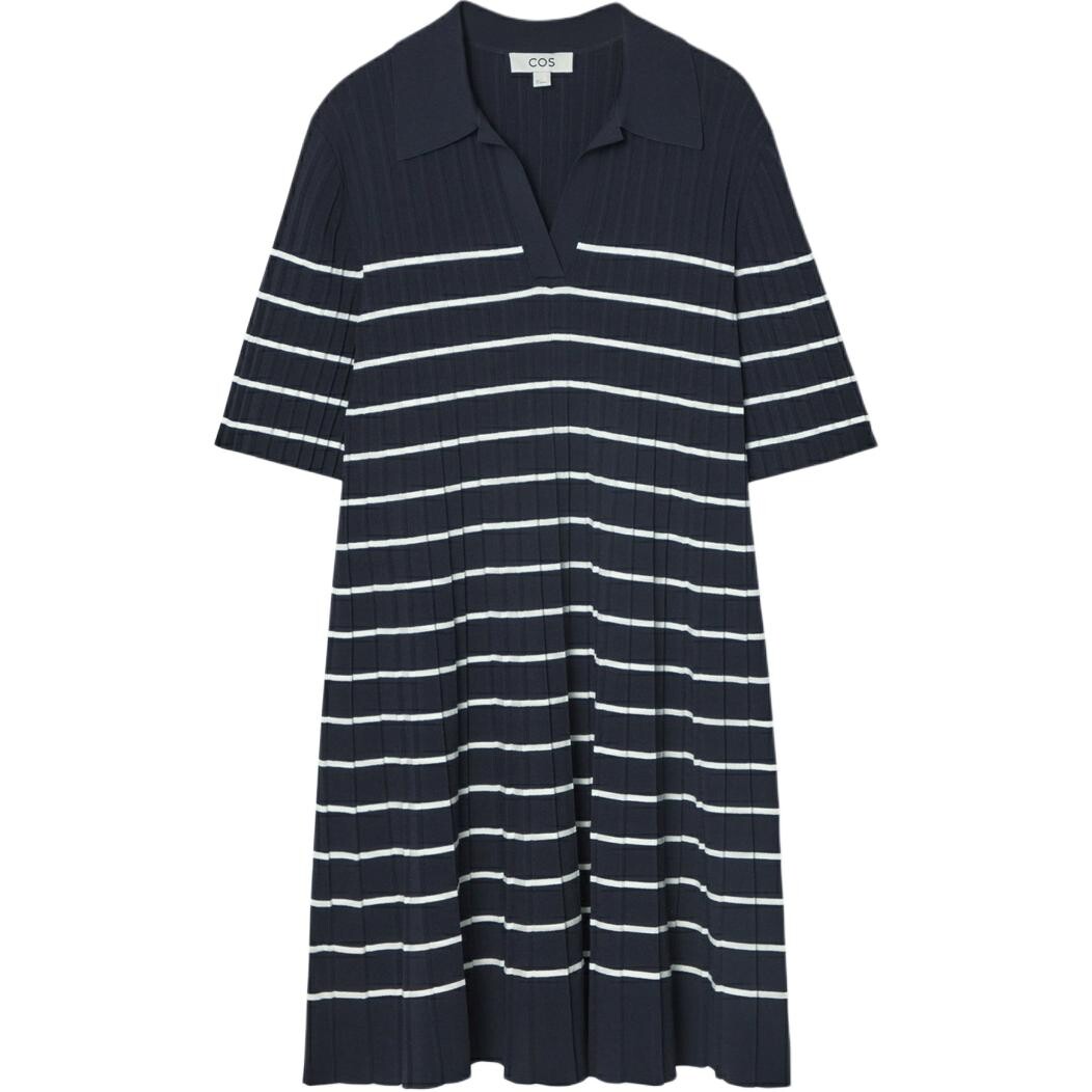 Платье с короткими рукавами женское темно-синее Cos
Платье с короткими рукавами женское темно-синее Cos