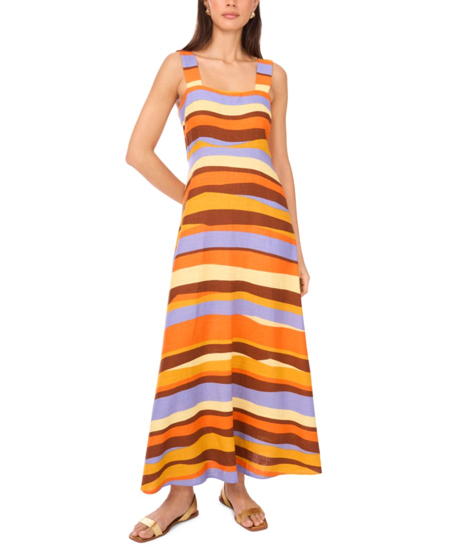 Женское полосатое макси-платье с квадратным вырезом Vince Camuto, Rich Black
Женское полосатое макси-платье с квадратным вырезом Vince Camuto, Rich Black