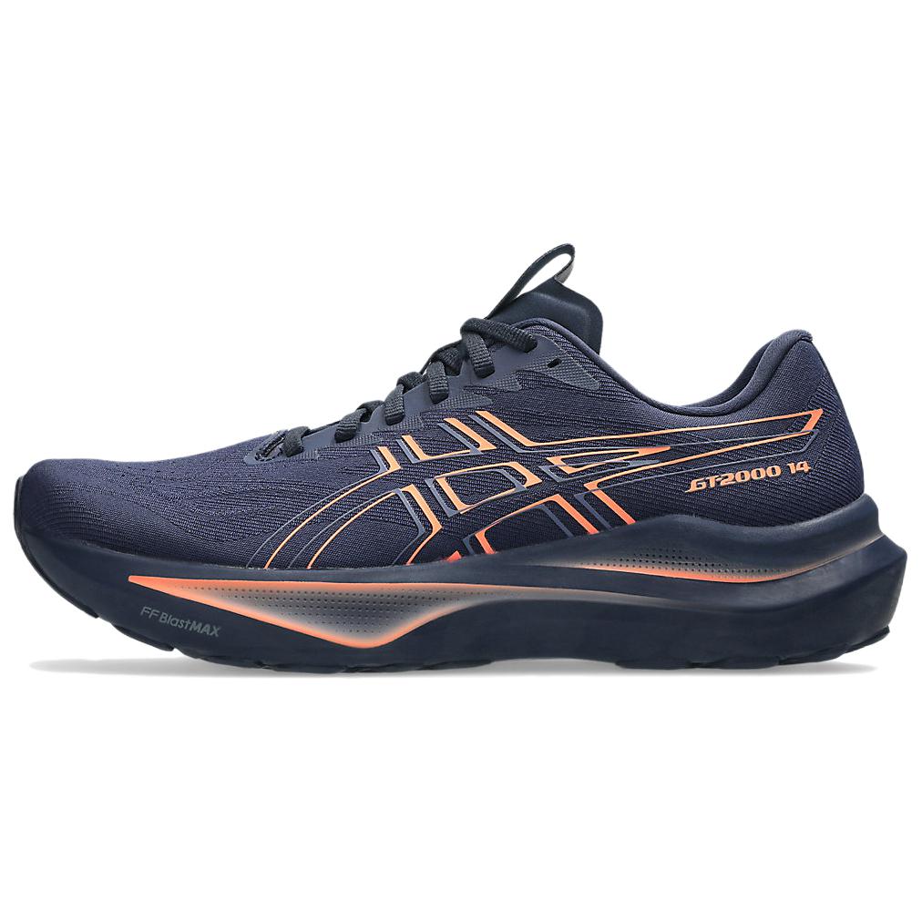 Мужские кроссовки для тренировок, марафона и бега GT 2000 14 AHAR+/FF BLAST MAX Midnight Blue ASICS, темно-синий/ Coral Pink
Мужские кроссовки для тренировок, марафона и бега GT 2000 14 AHAR+/FF BLAST MAX Midnight Blue ASICS, темно-синий/ Coral Pink