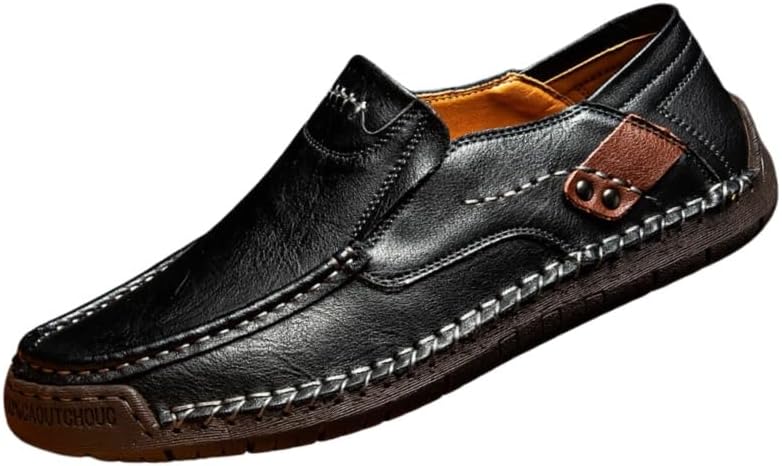 Мужские лоферы больших размеров - комфортная и повседневная обувь на плоской подошве с резиновыми противоскользящими подошвами, подходит для ежедневного ношения на улице Fusecottc, черный
Мужские лоферы больших размеров - комфортная и повседневная обувь на плоской подошве с резиновыми противоскользящими подошвами, подходит для ежедневного ношения на улице Fusecottc, черный