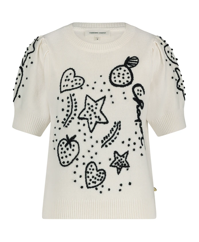 Пуловер с коротким рукавом Edo Fabienne Chapot, белый
Пуловер с коротким рукавом Edo Fabienne Chapot, белый