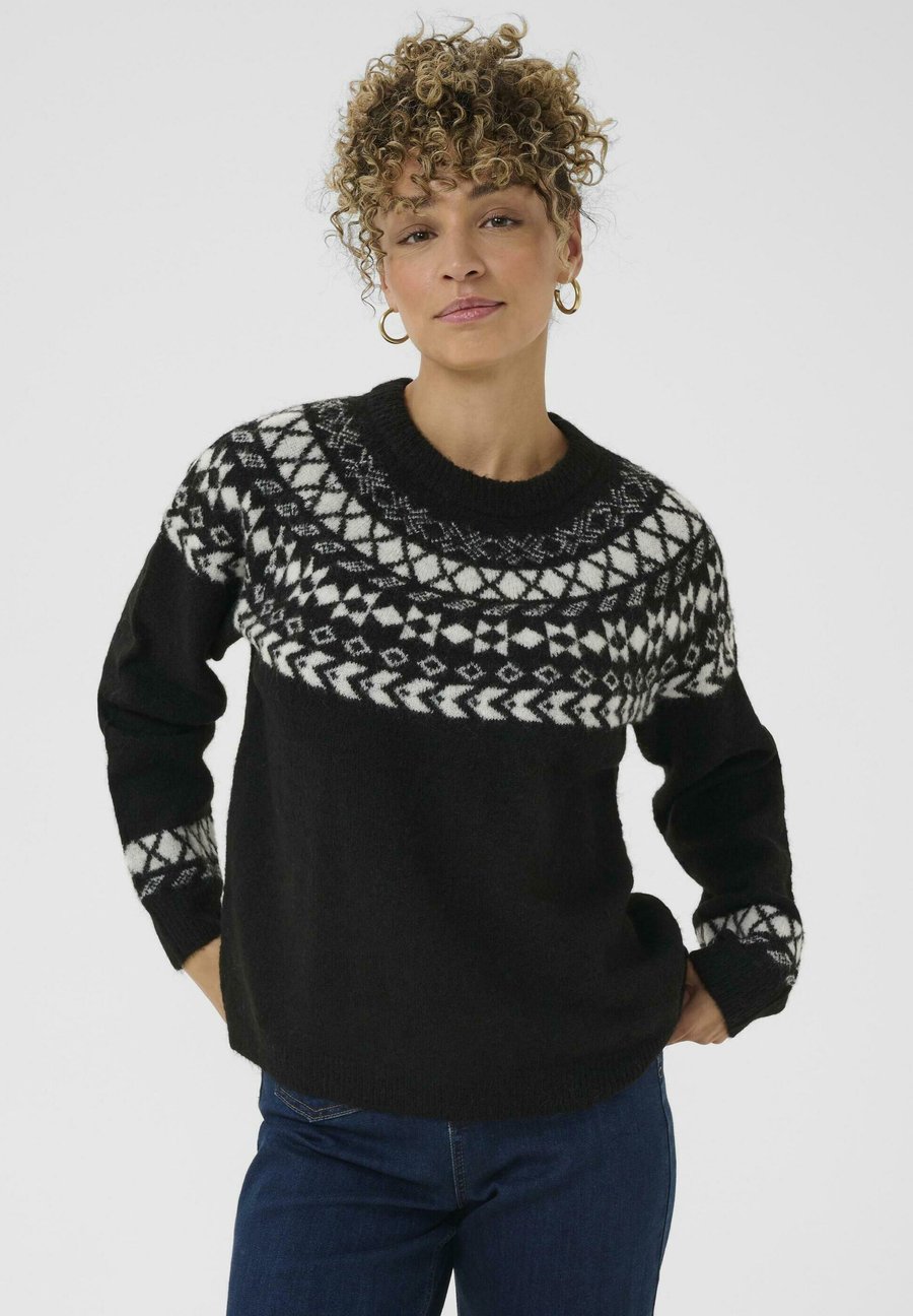 Джемпер Cream CHERRIE, Pitch Black W/White Jaquard/Black
Джемпер Cream CHERRIE, Pitch Black W/White Jaquard/Black