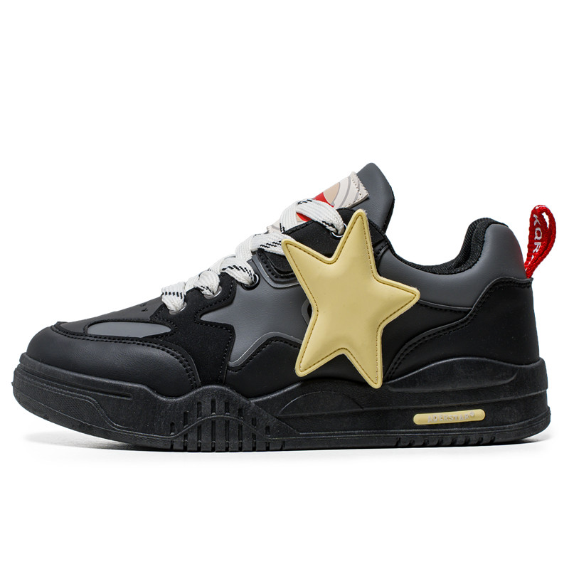 Нескользящие и износостойкие низкие кроссовки для скейтбординга, увеличивающие рост, для мужчин Grumpy ram, Black
Нескользящие и износостойкие низкие кроссовки для скейтбординга, увеличивающие рост, для мужчин Grumpy ram, Black