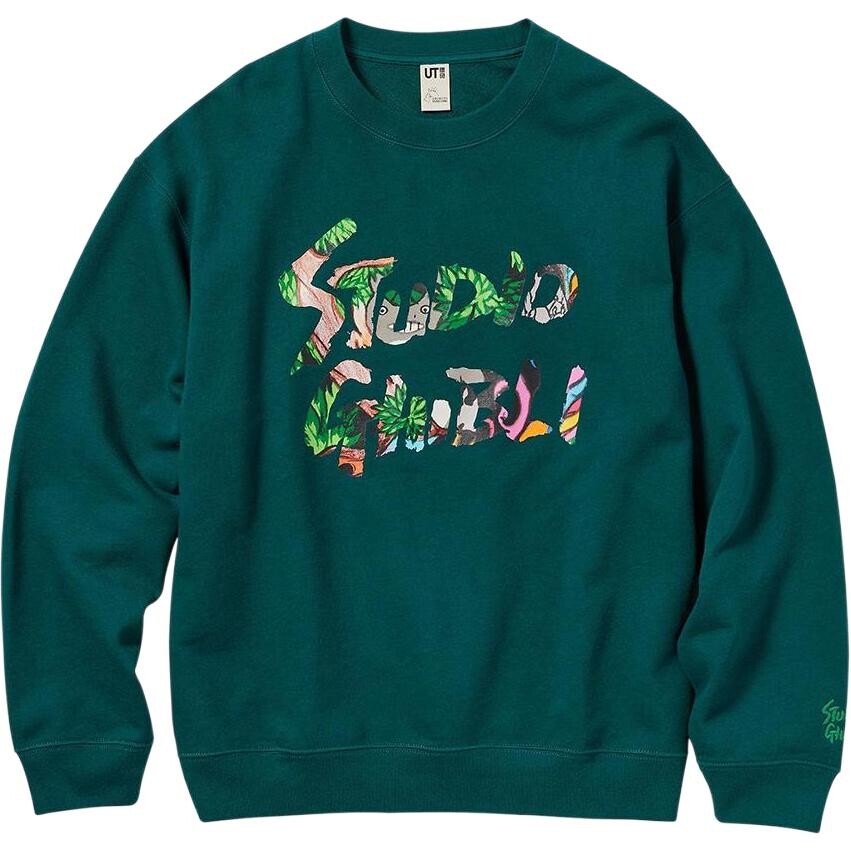 Свитшот Ghibli X Studio Ghibli Cotitled Series унисекс бирюзовый Uniqlo, бирюзовый 
Свитшот Ghibli X Studio Ghibli Cotitled Series унисекс бирюзовый Uniqlo, бирюзовый