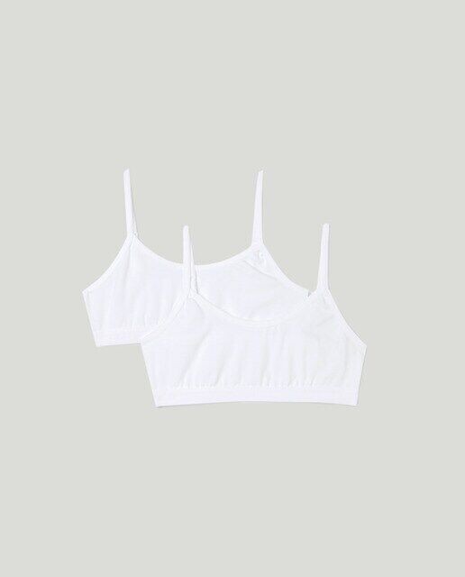 Набор из 2 однотонных топов для девочек Cotton Juice, белый
Набор из 2 однотонных топов для девочек Cotton Juice, белый