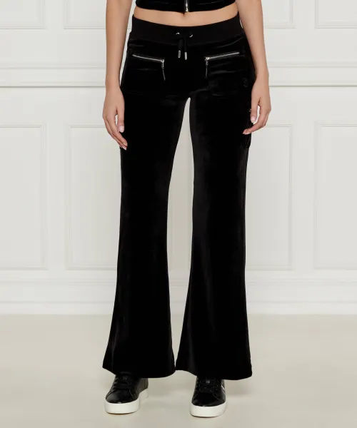Спортивные штаны Лейлы Flare fit Juicy Couture, черный 
Спортивные штаны Лейлы Flare fit Juicy Couture, черный