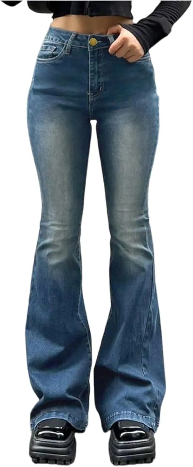 Женские джинсы Bell Bottom Flare High Waisted Stretchy Denim с карманами
Женские джинсы Bell Bottom Flare High Waisted Stretchy Denim с карманами