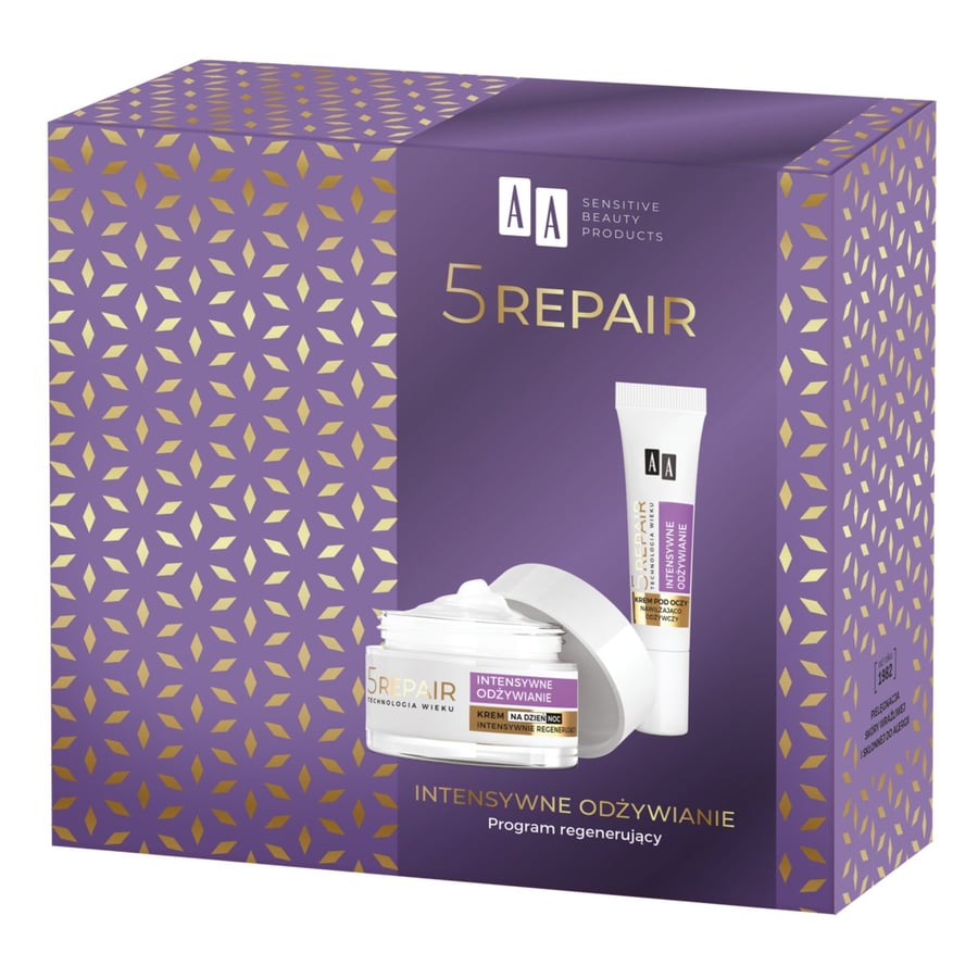 AA, Набор косметики, Age Technology 5Repair Intensive Nutrition 70+, 2 шт.
AA, Набор косметики, Age Technology 5Repair Intensive Nutrition 70+, 2 шт.