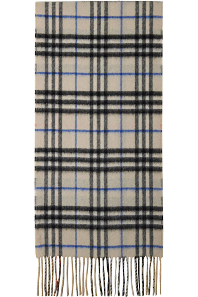 Бежевый и бежевый кашемировый шарф среднего размера Burberry
Бежевый и бежевый кашемировый шарф среднего размера Burberry