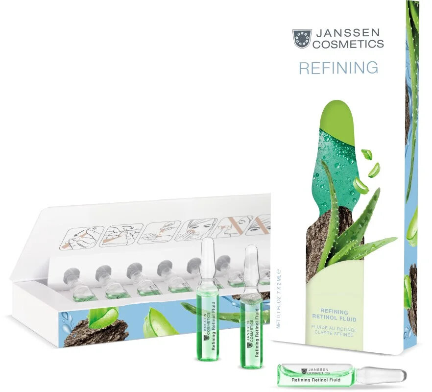 Janssen Cosmetics, Ампулы Skin Excel Refining Retinol Fluid с ретинолом, 7x2 мл
Janssen Cosmetics, Ампулы Skin Excel Refining Retinol Fluid с ретинолом, 7x2 мл