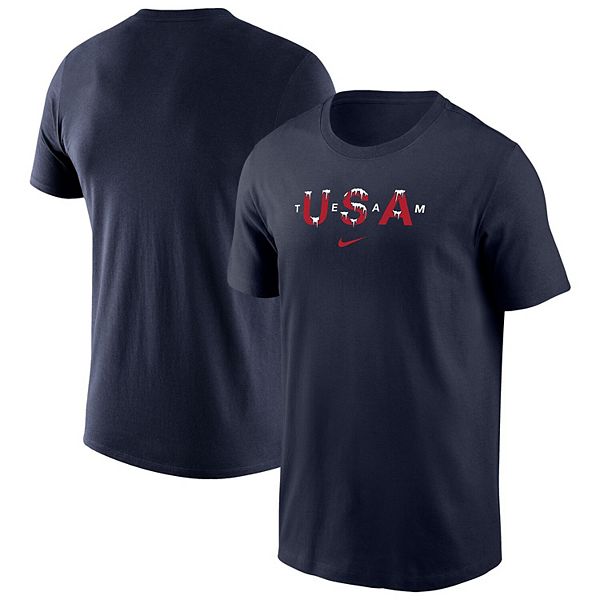 Мужская синяя футболка team usa snow dri-fit Nike
Мужская синяя футболка team usa snow dri-fit Nike