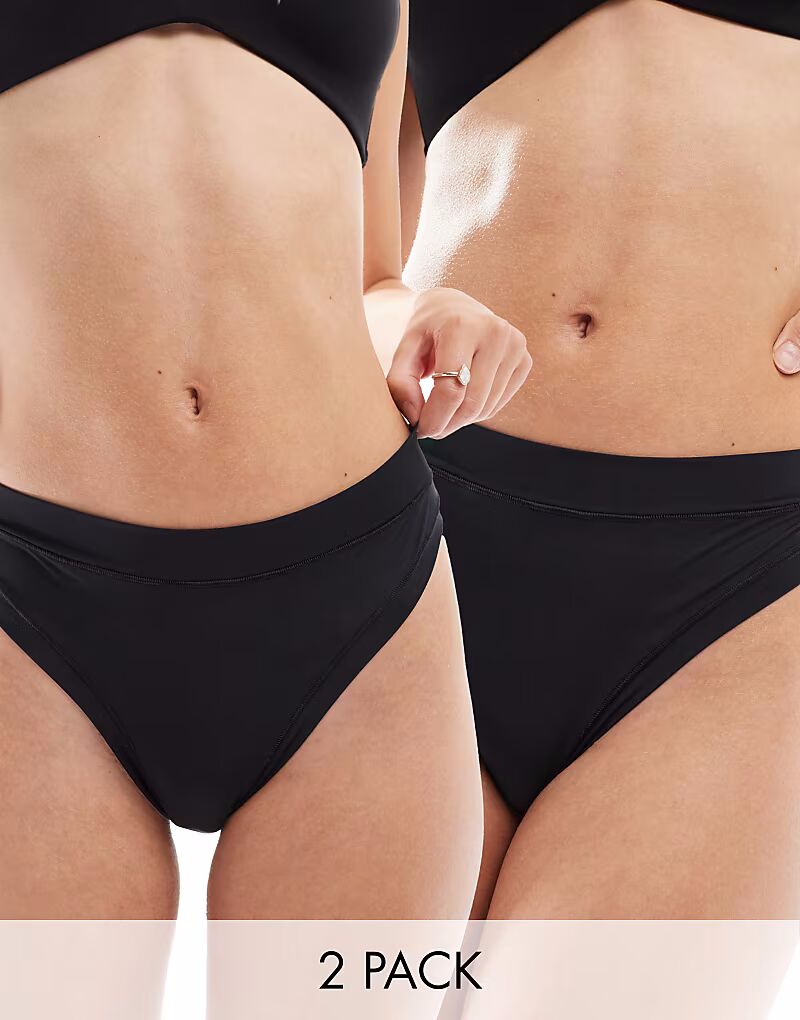 Набор из 2 супермягких стрингов с высокой талией Bella черного цвета Asos Design
Набор из 2 супермягких стрингов с высокой талией Bella черного цвета Asos Design