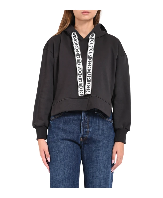 Укороченная толстовка с длинными рукавами и логотипом. Dondup, черный
Укороченная толстовка с длинными рукавами и логотипом. Dondup, черный