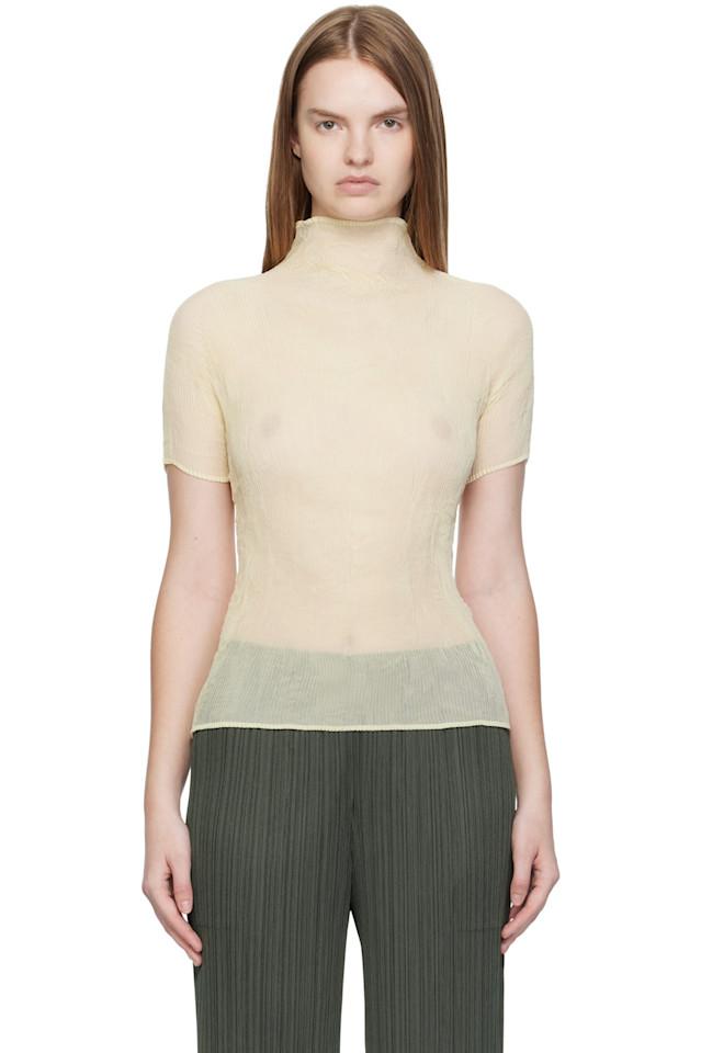 Issey Miyake Топ из шифона Off-White с перекрученными нитями (3 шт.)
Issey Miyake Топ из шифона Off-White с перекрученными нитями (3 шт.)