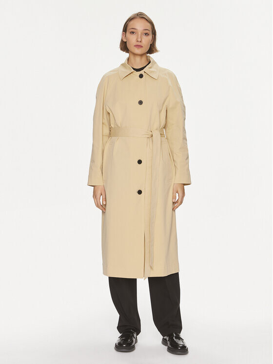 Пальто из линя свободного кроя Hugo, бежевый
Пальто из линя свободного кроя Hugo, бежевый