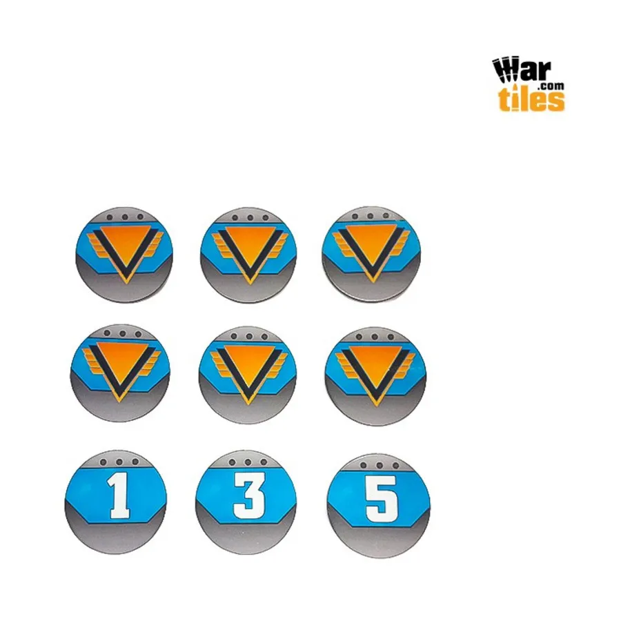 Набор жетонов командира Kill Teams — синий, War Tiles - Markers, Rulers, & Tokens
Набор жетонов командира Kill Teams — синий, War Tiles - Markers, Rulers, & Tokens