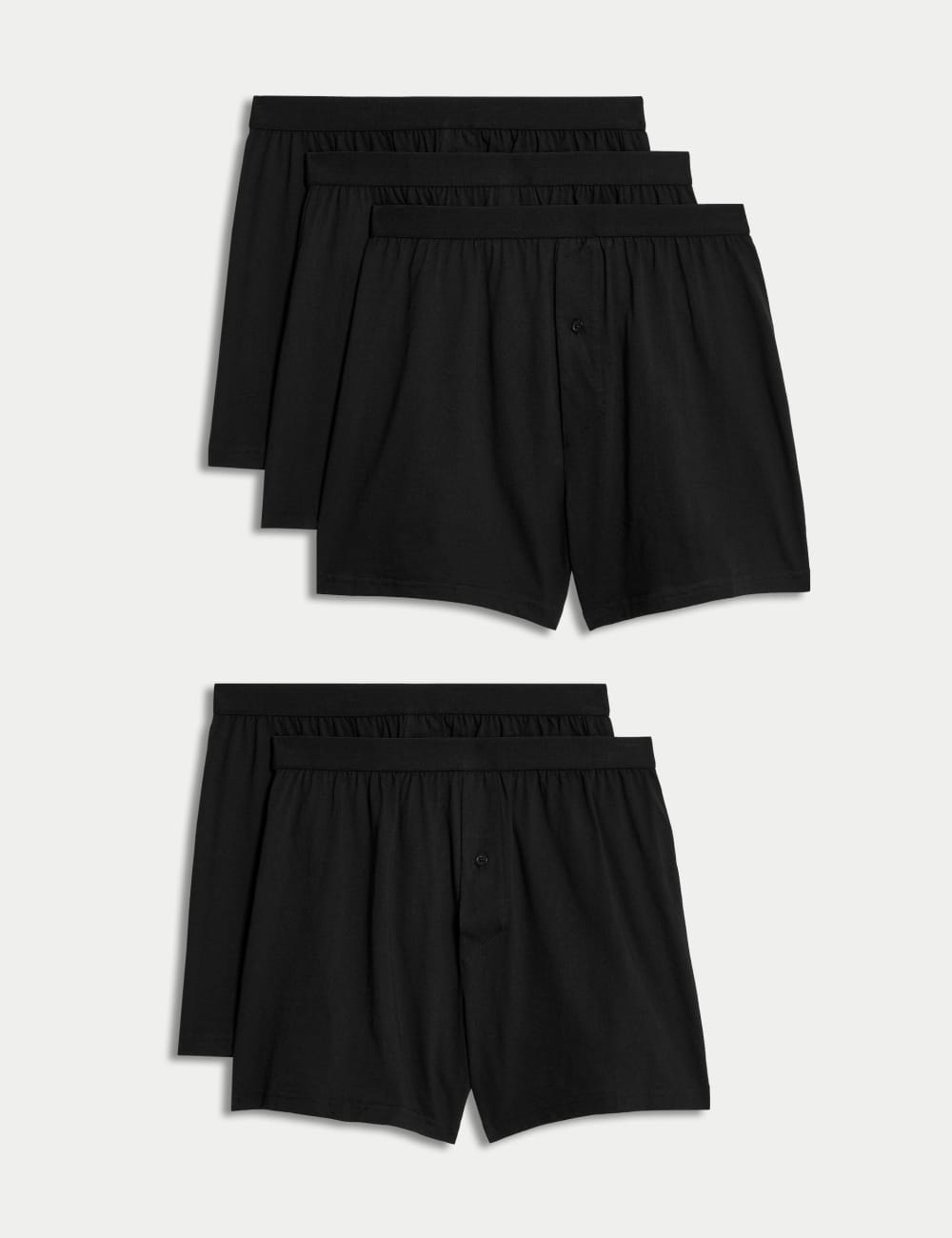 5 пар трусов-боксеров из чистого хлопка Cool & Fresh Jersey Marks & Spencer, черный 
5 пар трусов-боксеров из чистого хлопка Cool & Fresh Jersey Marks & Spencer, черный