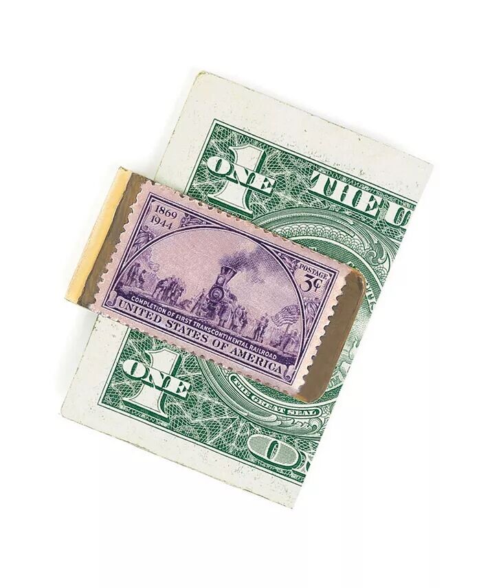 Мужской латунный зажим для денег с почтовыми марками и монетами American Coin Treasures, золото
Мужской латунный зажим для денег с почтовыми марками и монетами American Coin Treasures, золото