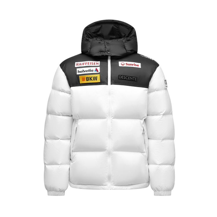 DESCENTE Стильная мужская куртка с капюшоном на пуху, WT-White
DESCENTE Стильная мужская куртка с капюшоном на пуху, WT-White