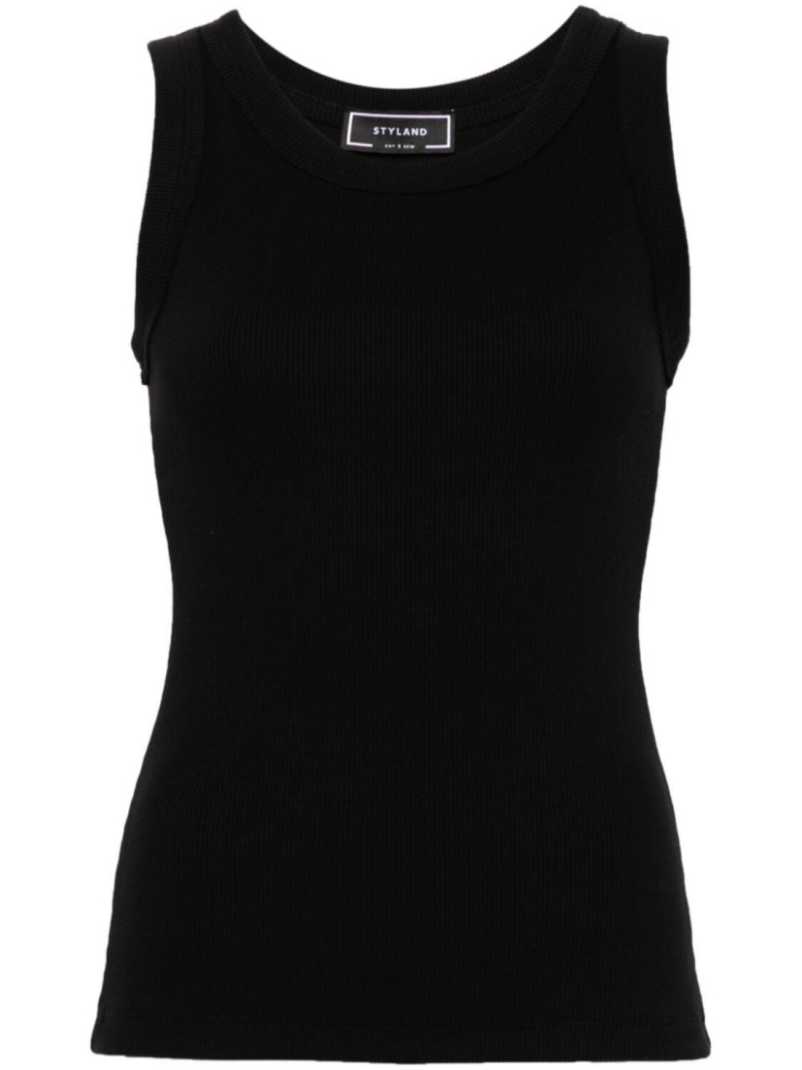 STYLAND ребристый хлопковый топ, черный
STYLAND ребристый хлопковый топ, черный