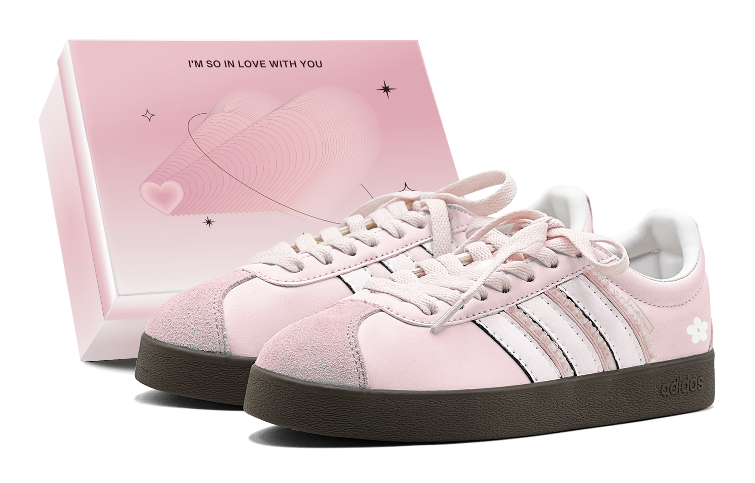 Adidas Вл Корт Классик Флорал Пинк, элегантные светло-розовые, девчачьи с сердечками низкие кеды для скейтбординга унисекс розовые, цвет Pink
Adidas Вл Корт Классик Флорал Пинк, элегантные светло-розовые, девчачьи с сердечками низкие кеды для скейтбординга унисекс розовые, цвет Pink