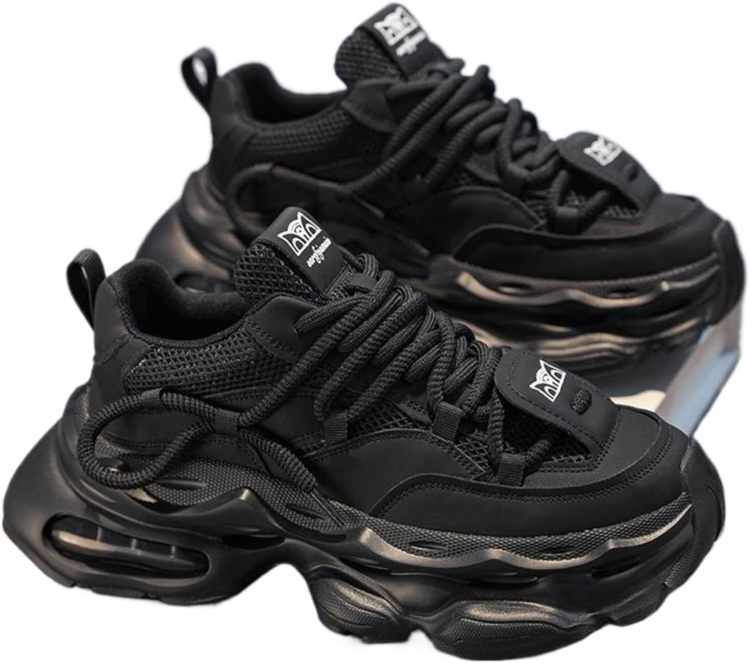 Мужские винтажные повседневные кроссовки на все сезоны, низкие туфли «папа», с массивной подошвой, дышащие, удобные для ходьбы и бега, модная спортивная обувь для повседневного ношения Azttoztto, черный
Мужские винтажные повседневные кроссовки на все сезоны, низкие туфли «папа», с массивной подошвой, дышащие, удобные для ходьбы и бега, модная спортивная обувь для повседневного ношения Azttoztto, черный