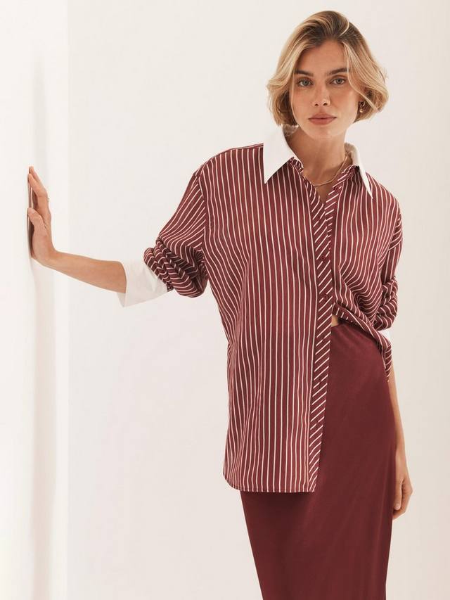 Поло с длинными рукавами в полоску Mint Velvet, Red Burgundy
Поло с длинными рукавами в полоску Mint Velvet, Red Burgundy