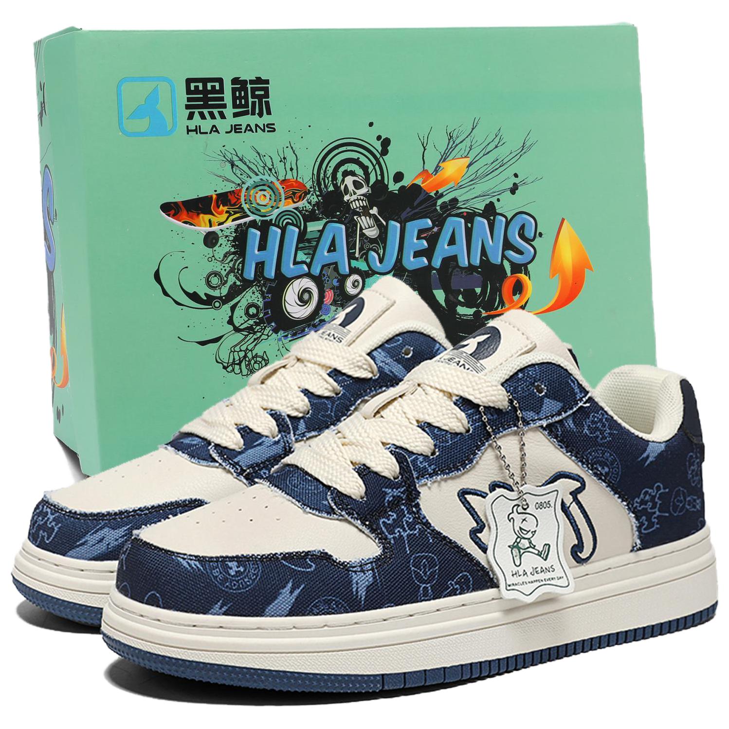HLA JEANS Износостойкие, легкие, дышащие и нескользящие стильные скейтбордские кроссовки унисекс бежево-темно-синие, цвет Beige Dark Blue Box
HLA JEANS Износостойкие, легкие, дышащие и нескользящие стильные скейтбордские кроссовки унисекс бежево-темно-синие, цвет Beige Dark Blue Box