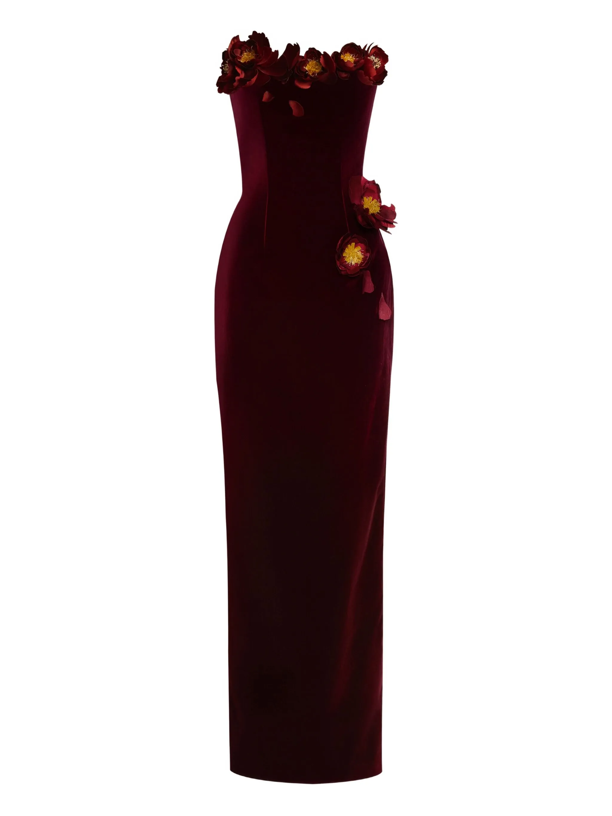 Вечернее платье с цветочной аппликацией Oscar De La Renta, красный
Вечернее платье с цветочной аппликацией Oscar De La Renta, красный