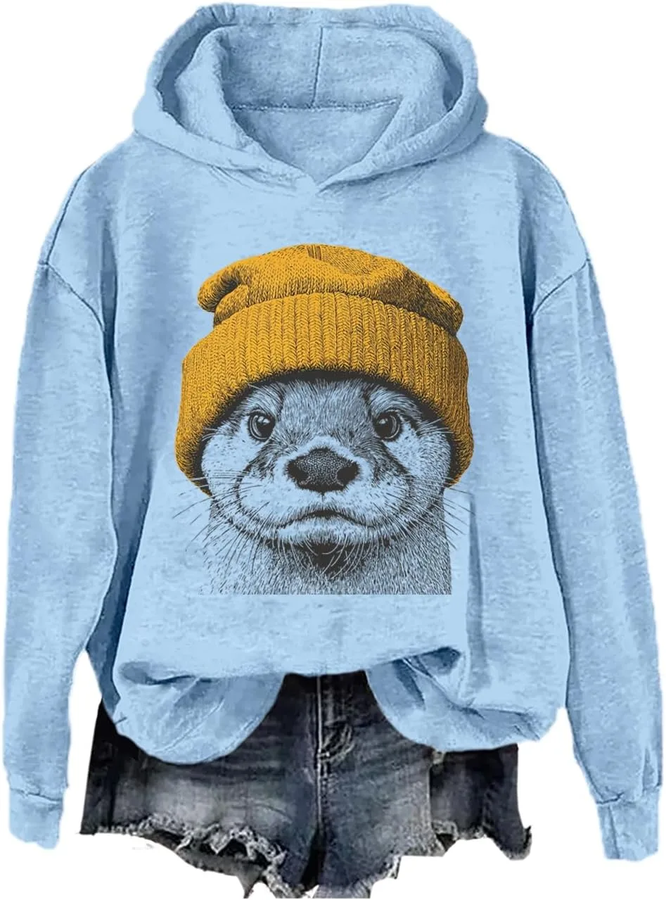 Толстовка с капюшоном Otter in Beanie с принтом милой выдры SIMJEW
Толстовка с капюшоном Otter in Beanie с принтом милой выдры SIMJEW