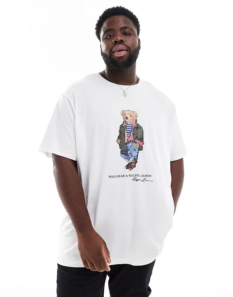 Футболка Big & Tall explorer bear с принтом, классического свободного кроя, белого цвета Polo Ralph Lauren
Футболка Big & Tall explorer bear с принтом, классического свободного кроя, белого цвета Polo Ralph Lauren