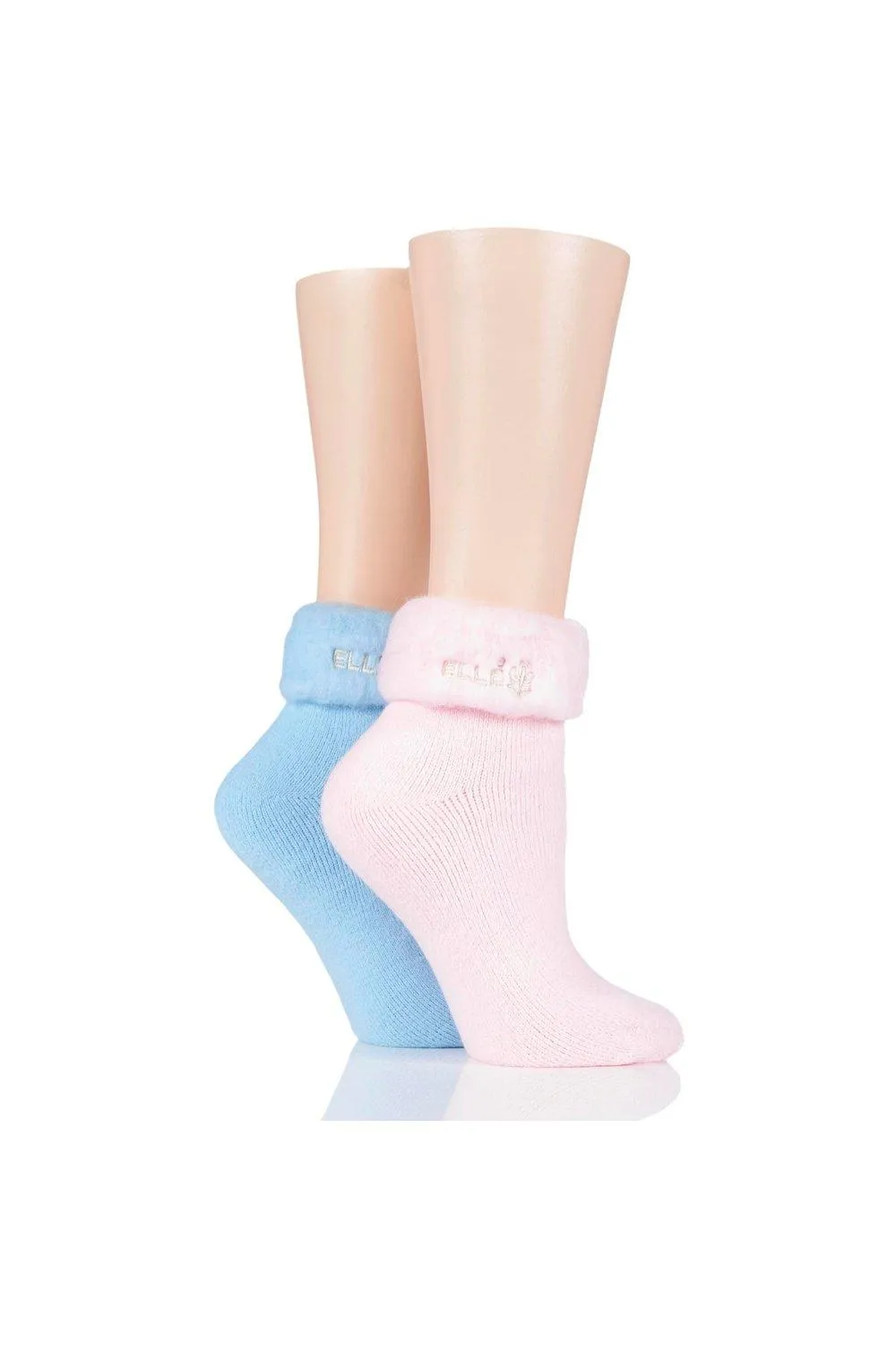 2 пары оригинальных уютных носков для кровати ELLE, синий 
2 пары оригинальных уютных носков для кровати ELLE, синий