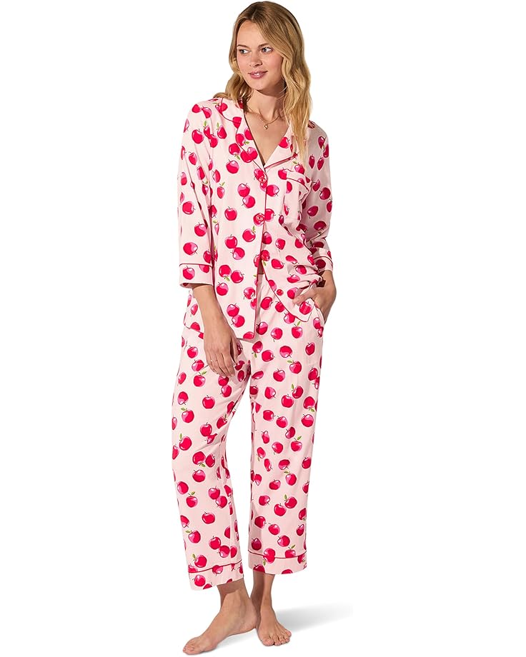 Женский комплект пижамы Bedhead PJs 3/4 Sleeve Classic Stretch Jersey Crop, An Apple A Day
Женский комплект пижамы Bedhead PJs 3/4 Sleeve Classic Stretch Jersey Crop, An Apple A Day