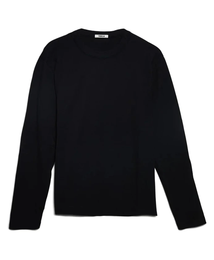 Ночная футболка с длинными рукавами Tekla, черный
Ночная футболка с длинными рукавами Tekla, черный