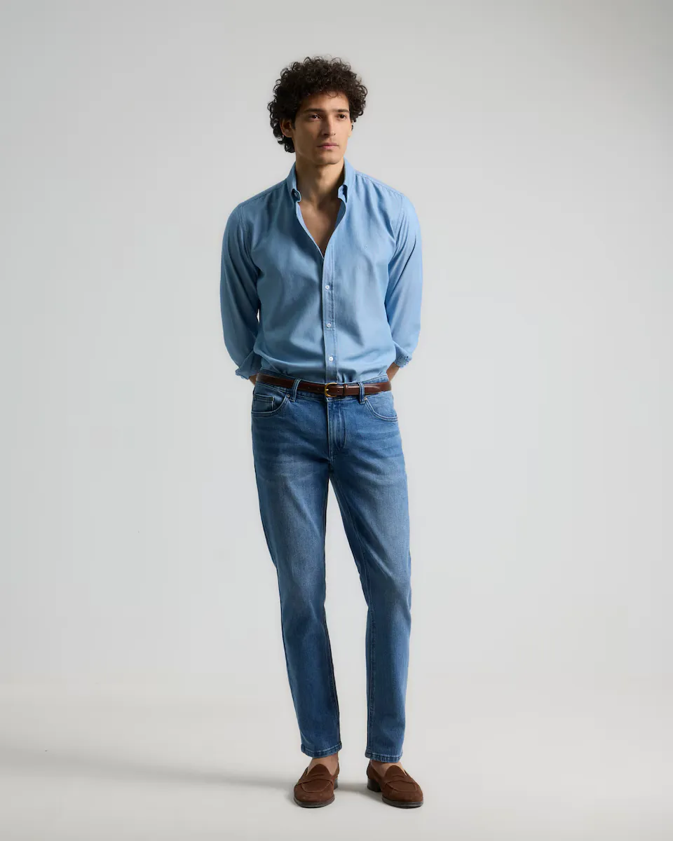 Мужские узкие синие вымытые джинсы PuroEgo, синий
Мужские узкие синие вымытые джинсы PuroEgo, синий