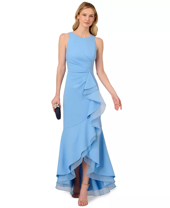 Женское платье из органзы и крепа с асимметричным подолом Adrianna Papell, синий
Женское платье из органзы и крепа с асимметричным подолом Adrianna Papell, синий