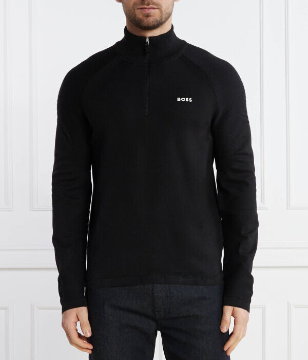 Свитер мужской Boss Green с воротником на молнии, черный
Свитер мужской Boss Green с воротником на молнии, черный