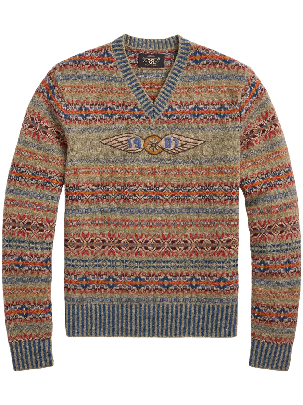Свитер с узором фэр-айл Ralph Lauren RRL, оранжевый
Свитер с узором фэр-айл Ralph Lauren RRL, оранжевый