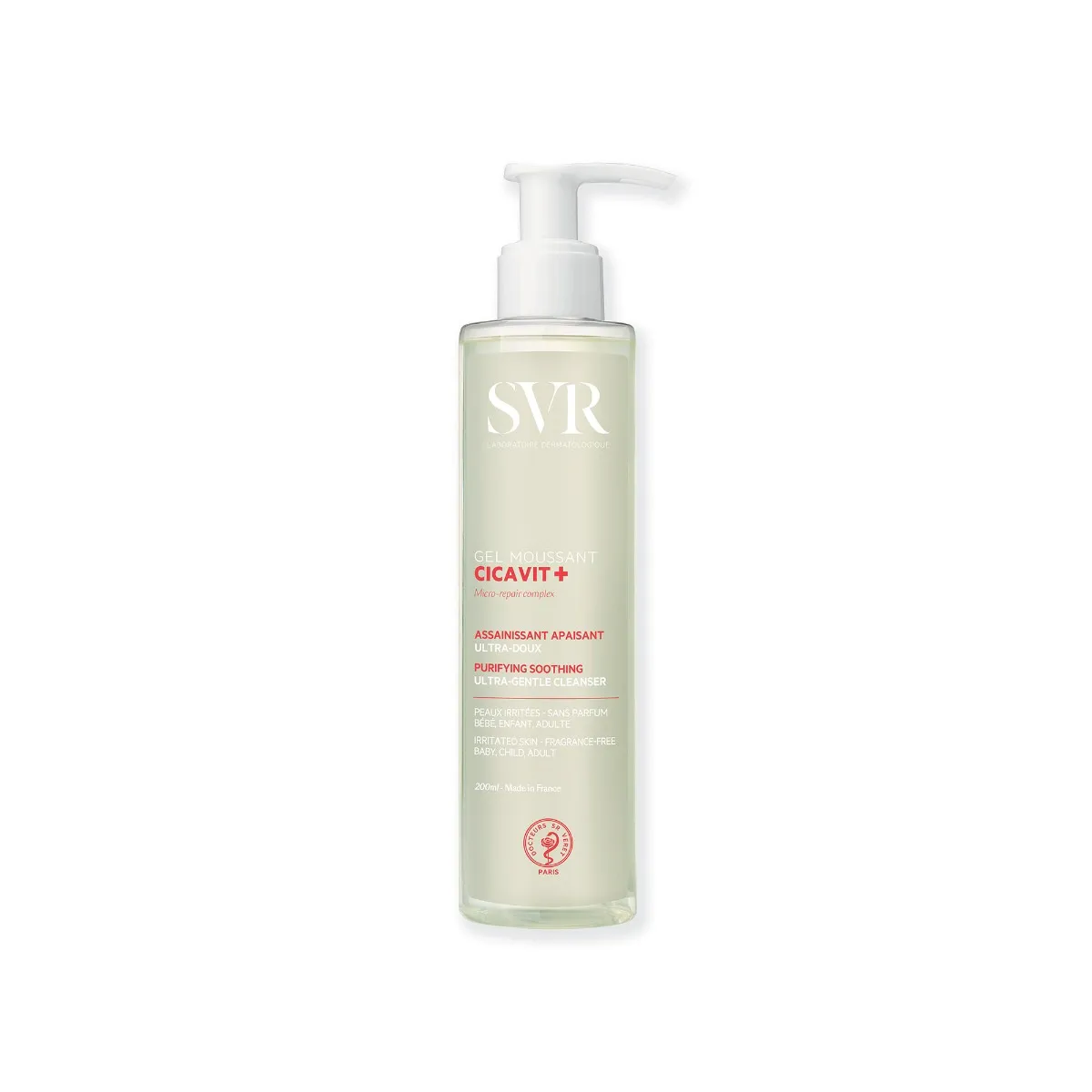 SVR Cicavit+ Gel Moussant 200 мл Ультра-нежное успокаивающее дезинфицирующее средство
SVR Cicavit+ Gel Moussant 200 мл Ультра-нежное успокаивающее дезинфицирующее средство