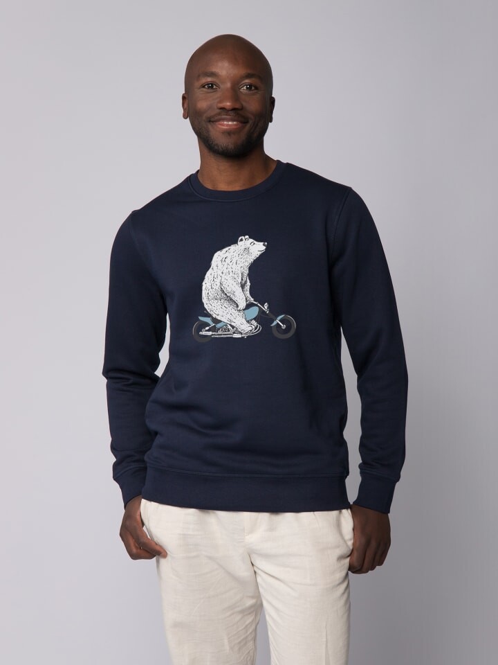 Толстовка wat Apparel Bär auf Bike, темно-синий 
Толстовка wat Apparel Bär auf Bike, темно-синий