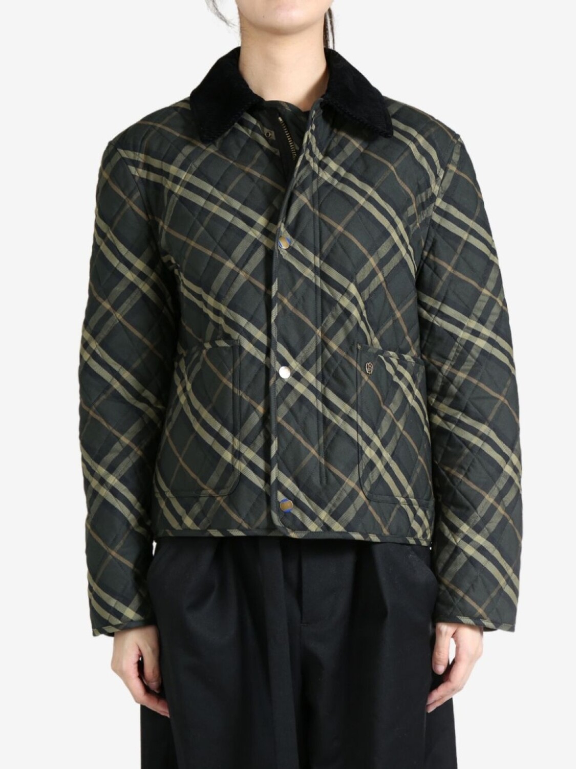 Хлопковая куртка с принтом в клетку Burberry, зеленый
Хлопковая куртка с принтом в клетку Burberry, зеленый