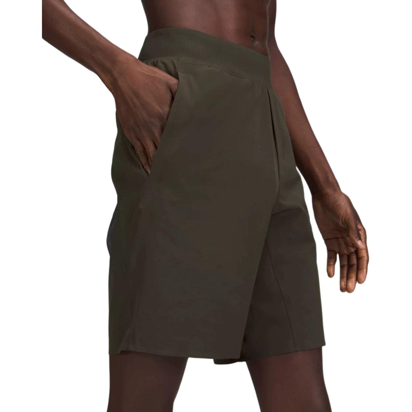 Мужские шорты для йоги Lululemon, темно-оливковый
Мужские шорты для йоги Lululemon, темно-оливковый