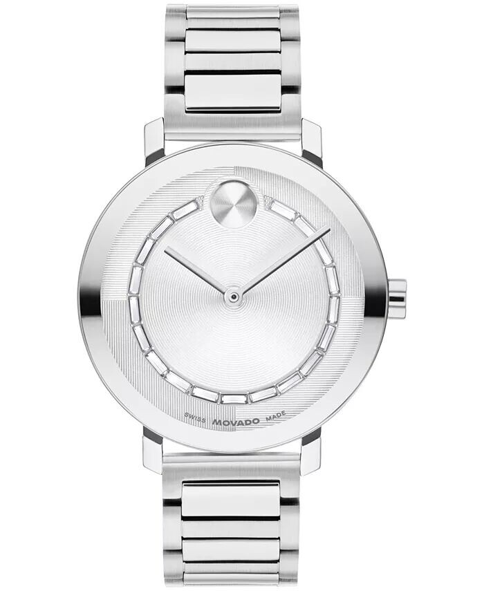 Женские швейцарские кварцевые часы Bold Evolution 2.0 из нержавеющей стали, 34 мм Movado, серебро
Женские швейцарские кварцевые часы Bold Evolution 2.0 из нержавеющей стали, 34 мм Movado, серебро