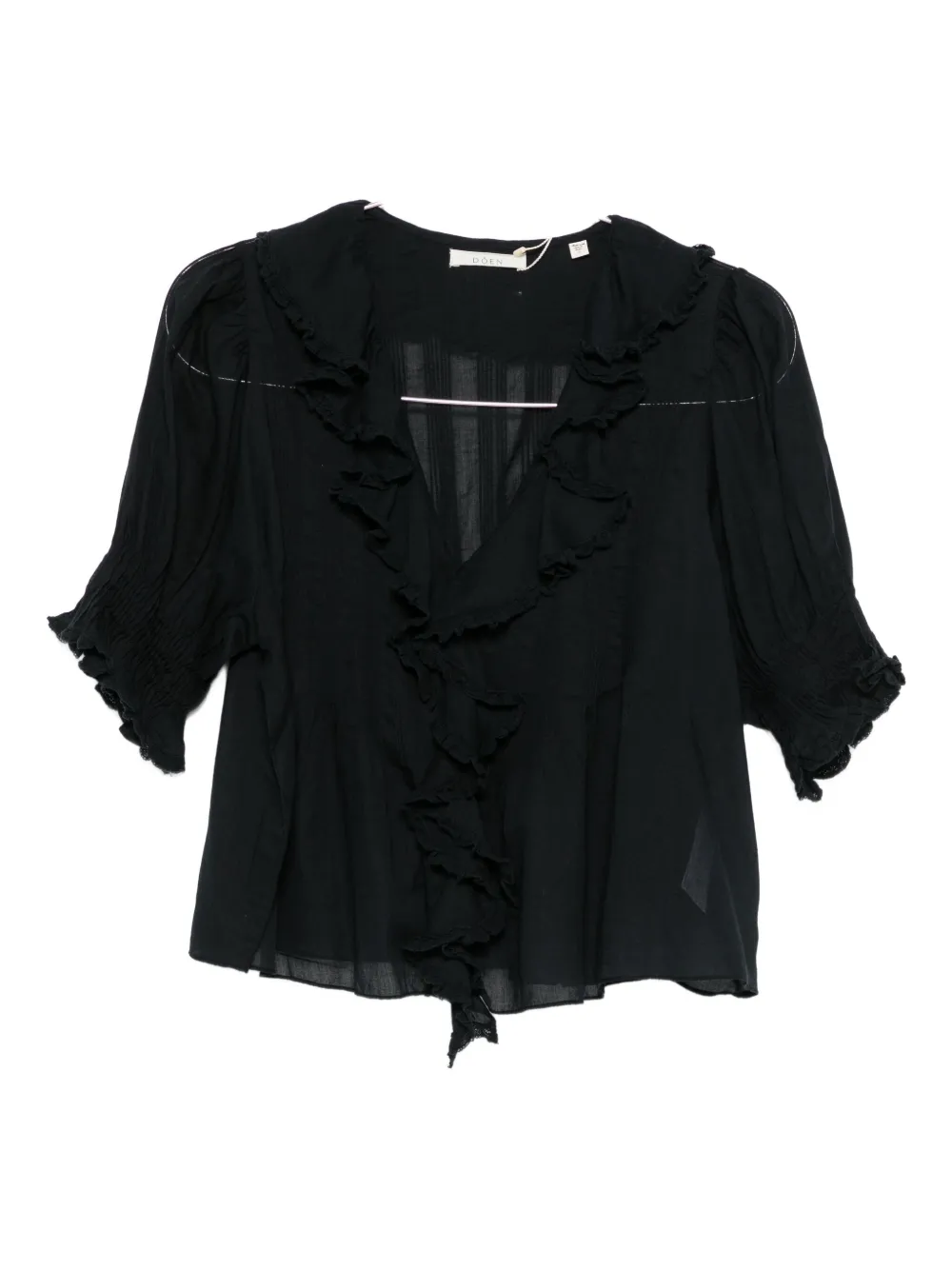 Блузка с оборками от Анри DÔEN, черный
Блузка с оборками от Анри DÔEN, черный