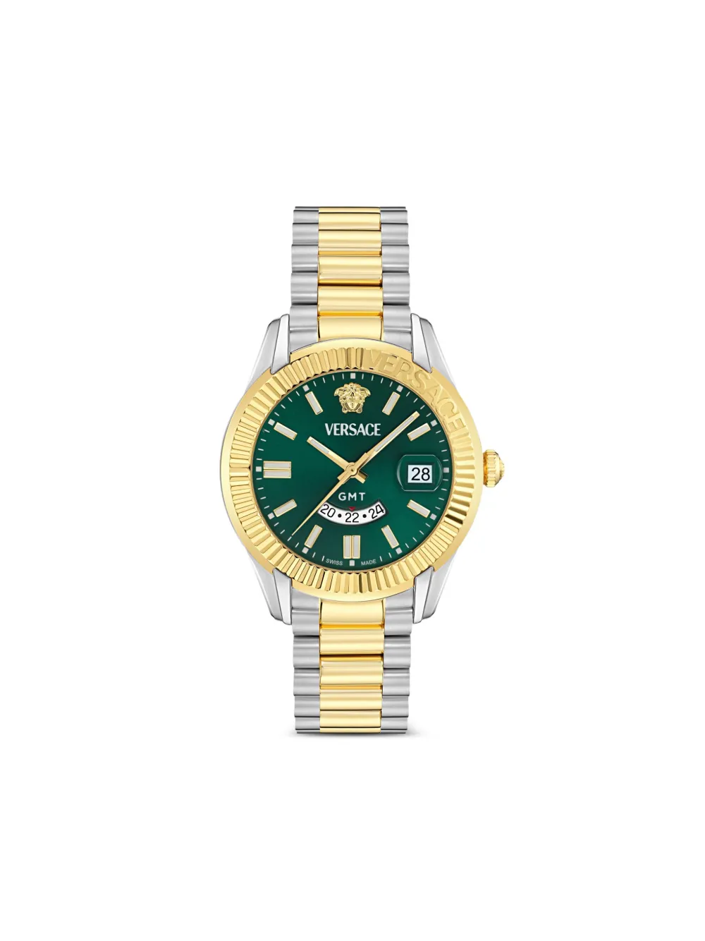 Наручные часы Greca GMT 41 мм Versace, зеленый
Наручные часы Greca GMT 41 мм Versace, зеленый