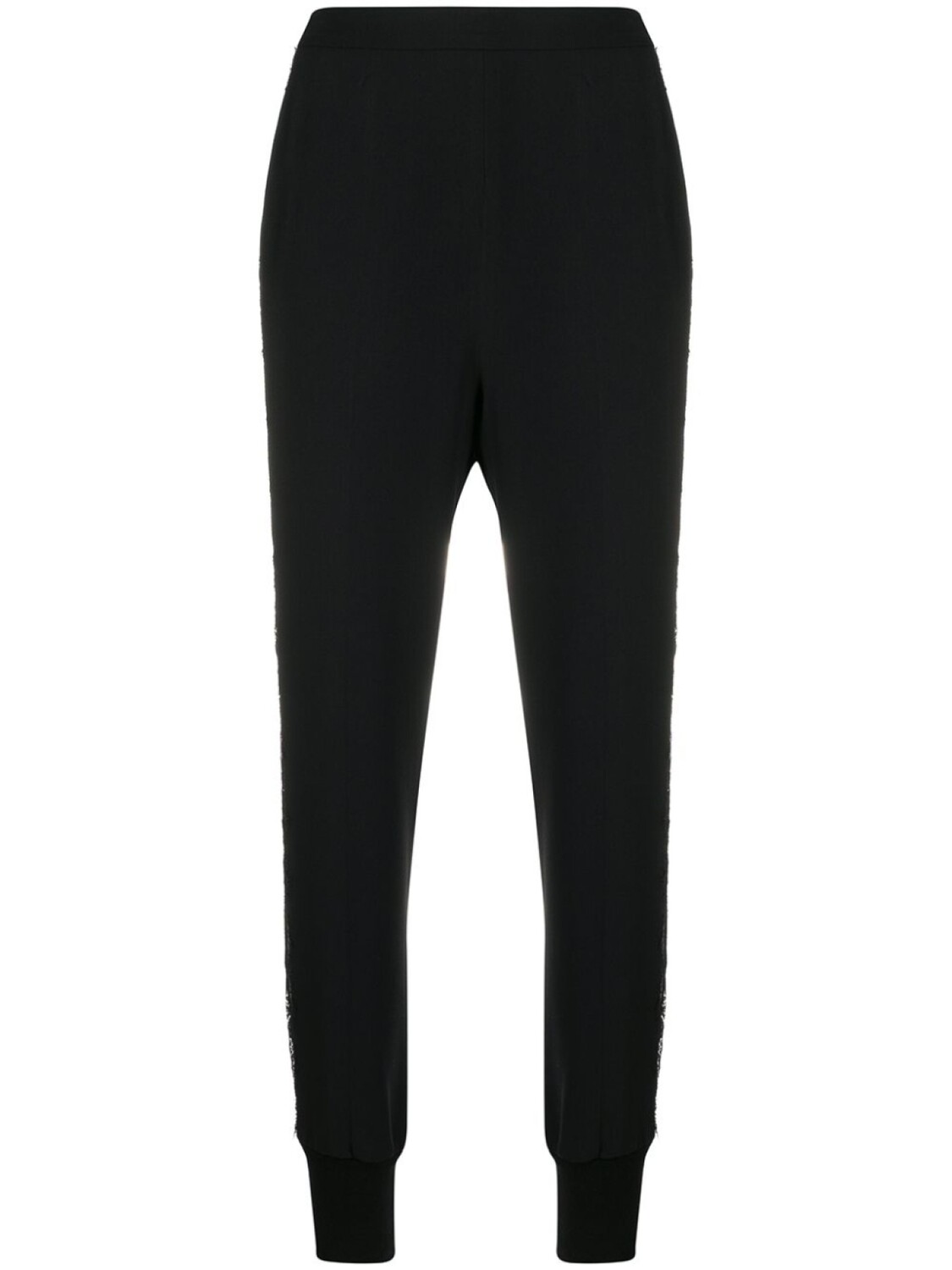 Stella McCartney зауженные брюки с кружевными вставками, черный 
Stella McCartney зауженные брюки с кружевными вставками, черный