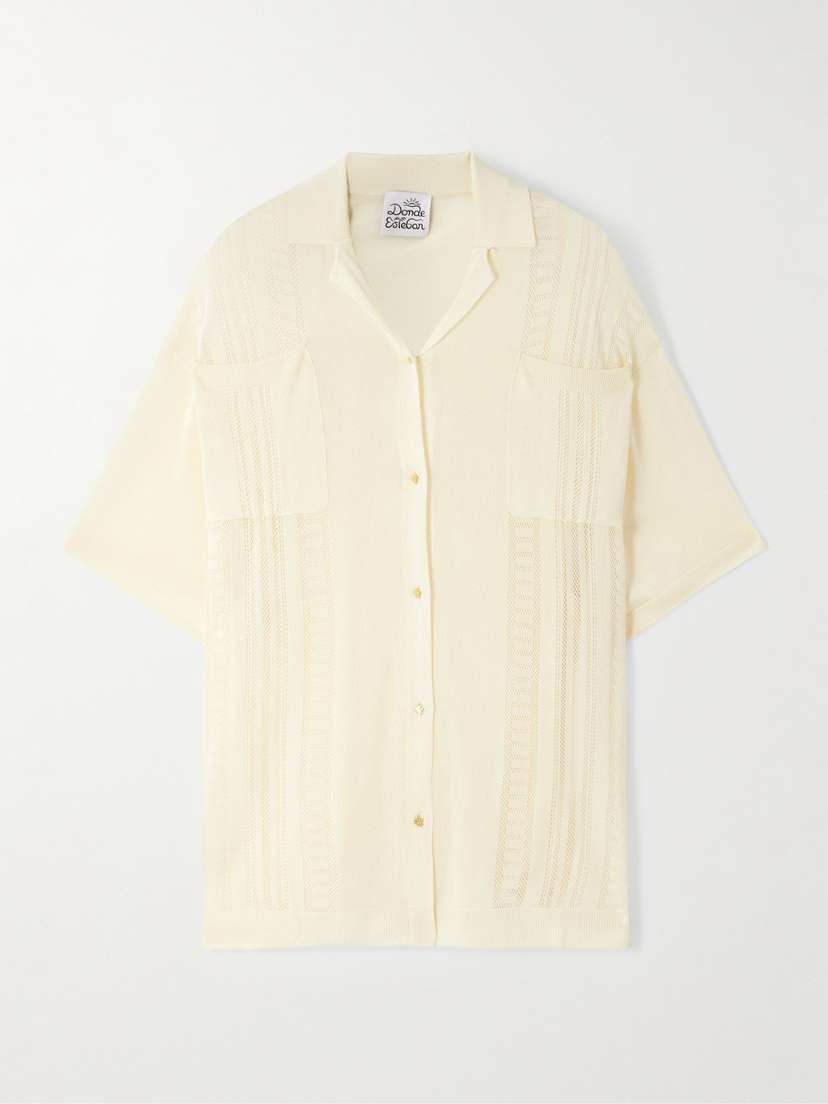 Рубашка ажурной вязки Guayabera Donde Esteban, бежевый
Рубашка ажурной вязки Guayabera Donde Esteban, бежевый