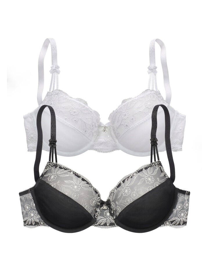 Бюстгальтер на косточках nuance, цвет schwarz/weiß+weiß 
Бюстгальтер на косточках nuance, цвет schwarz/weiß+weiß