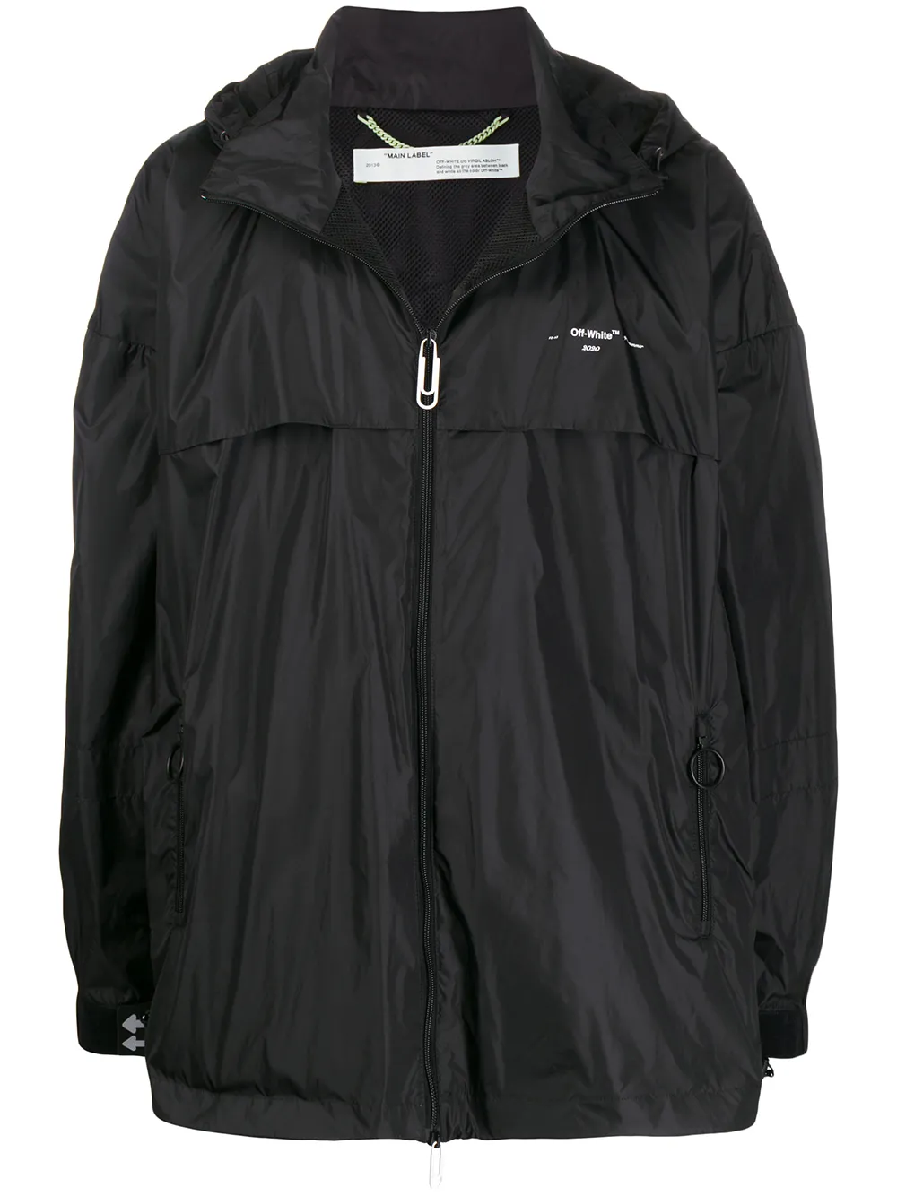 Легкая куртка с логотипом OFF-WHITE, черный 
Легкая куртка с логотипом OFF-WHITE, черный